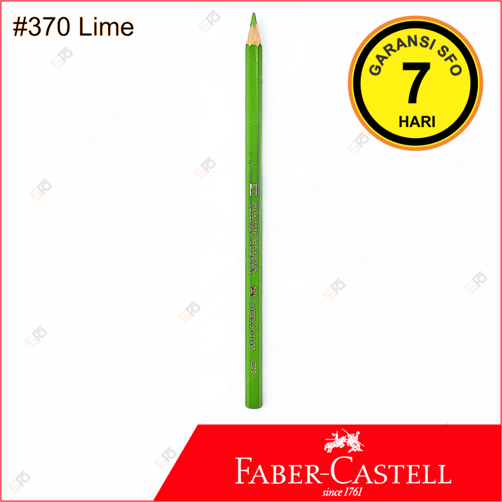 

Pensil Warna Faber Castell Satuan - 370 Lime - SFO Semarang Official