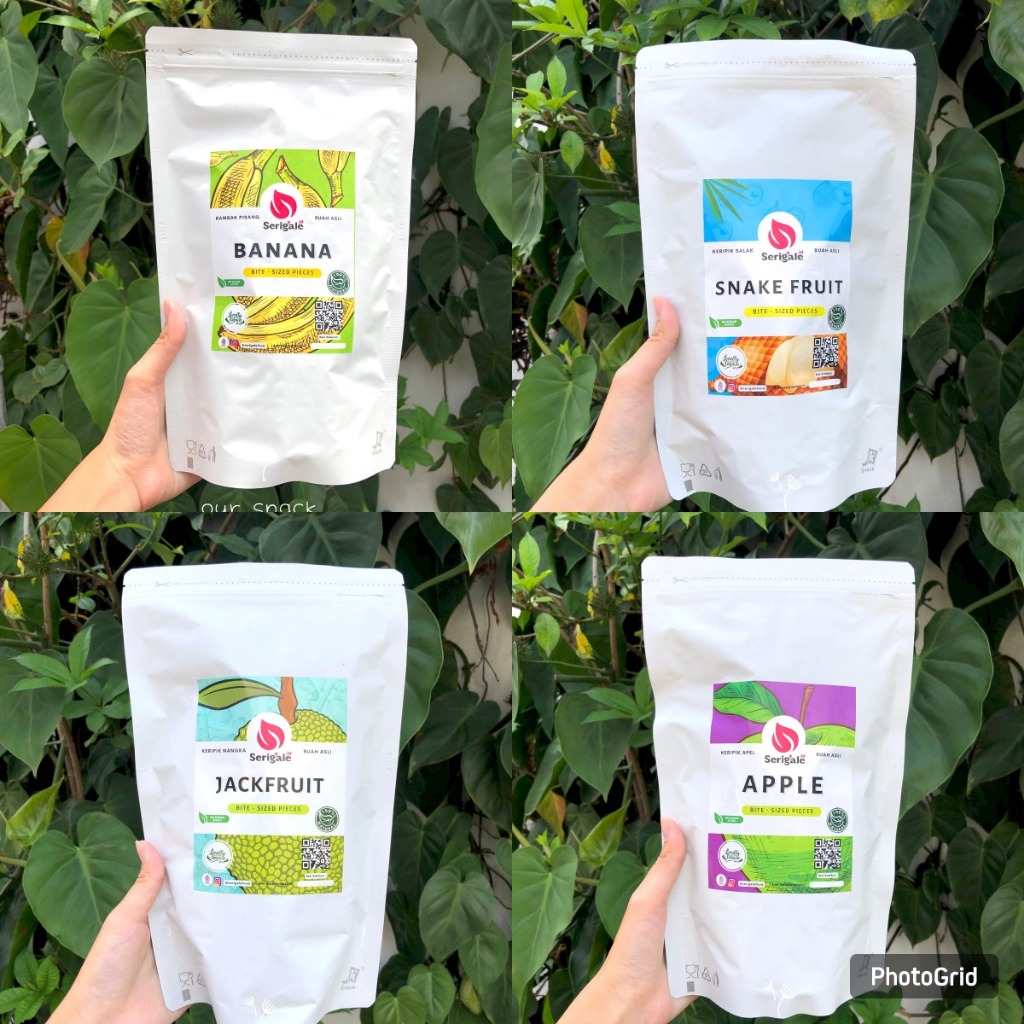 

Keripik buah premium kemasan pouch 150 gr