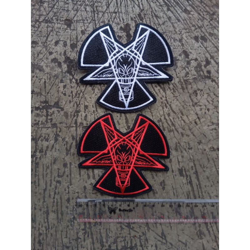 patch impaled nazarene baphomet