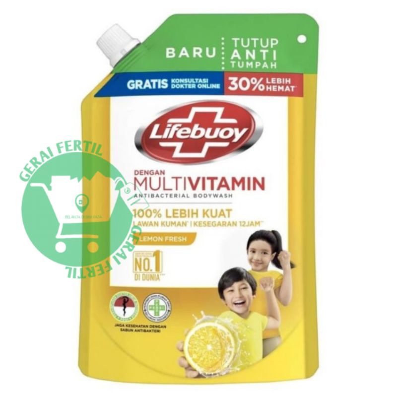 Sabun cair lifebuoy lemon fresh 400ml