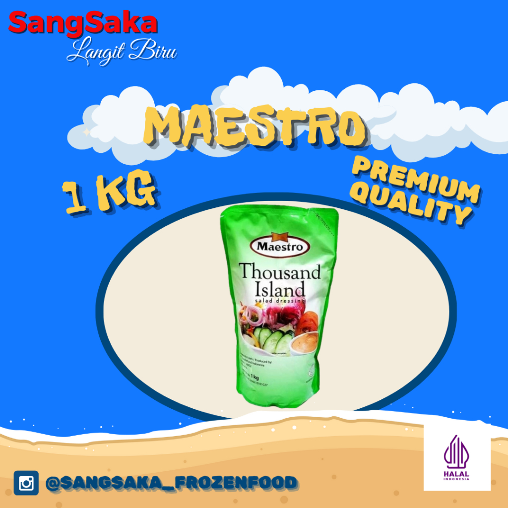 

MAESTRO MAYO THAUSAND ISLAND BERAT 1000 GRAM / 1 KILO