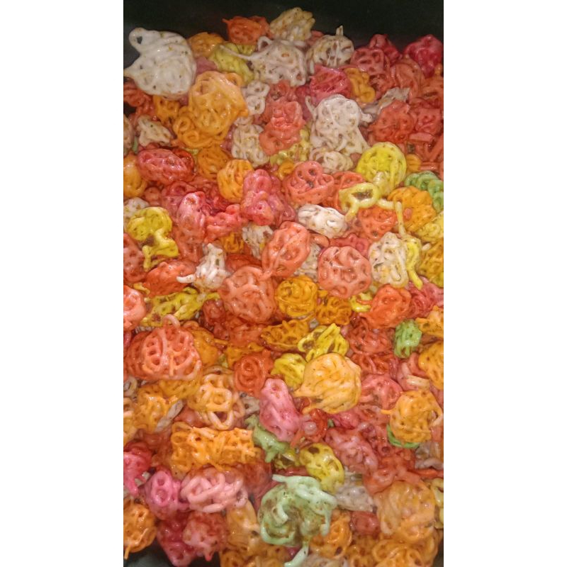 

seblak kering bumbu daun jeruk//kerupuk mawar
