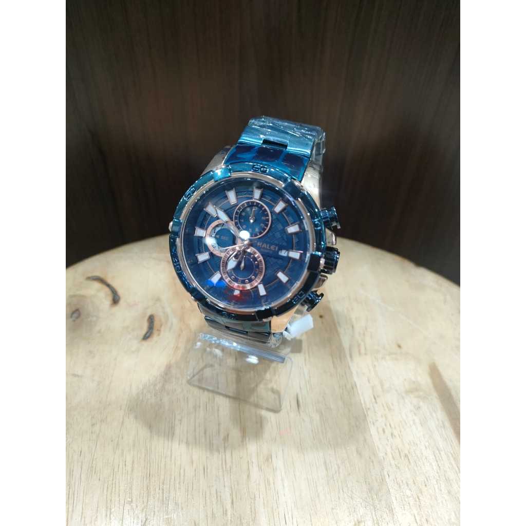 Jam Tangan Pria HALEI krono Aktif Original