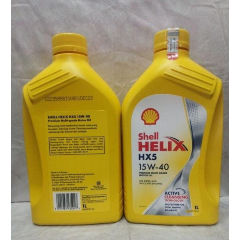 OLI SHELL HX5 HELIX 1LITER 15-W-40