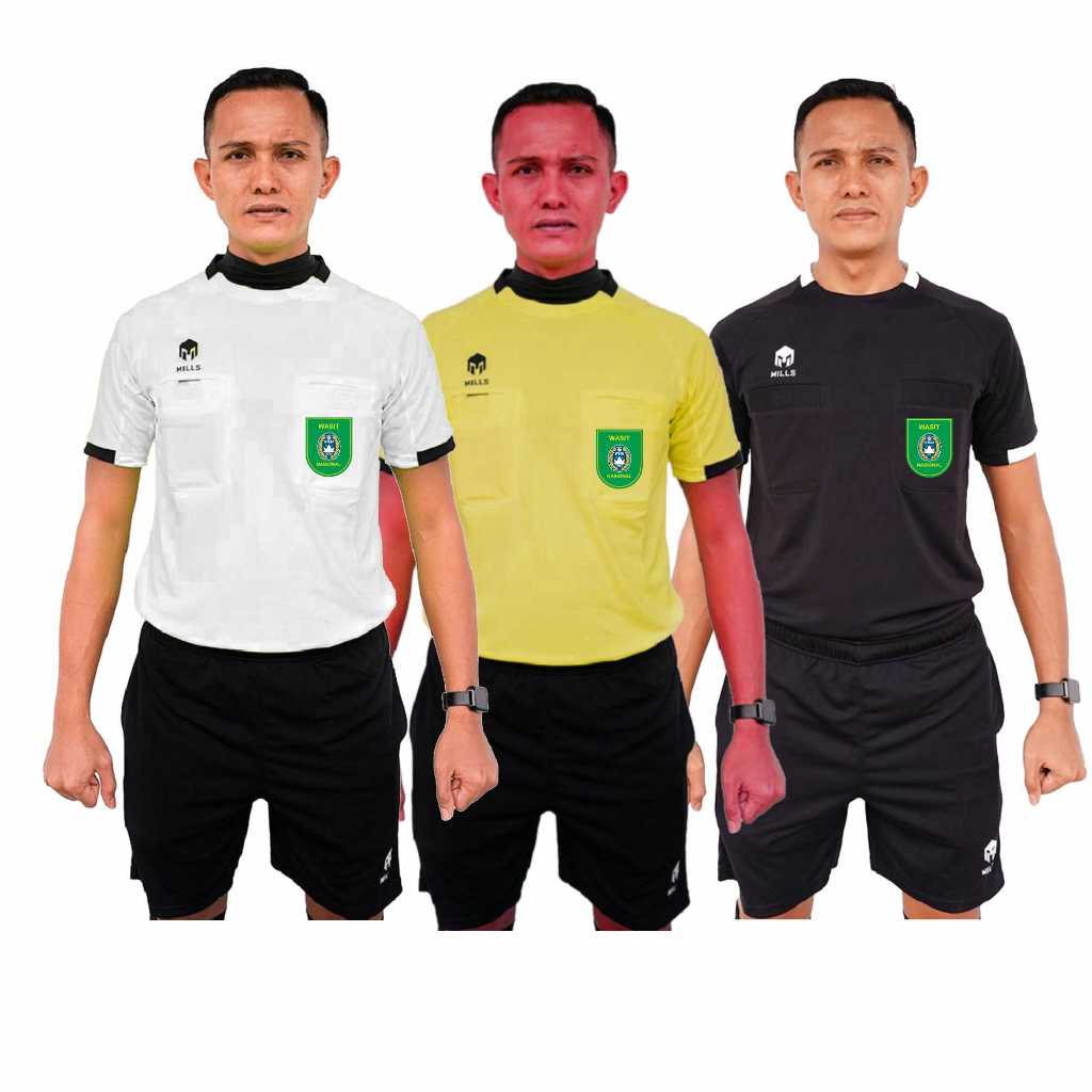 BAJU WASIT MILLS TIPE BRI LIGA 1 MUSIM 22/23 LOGO WASIT NASIONAL (SATUAN)