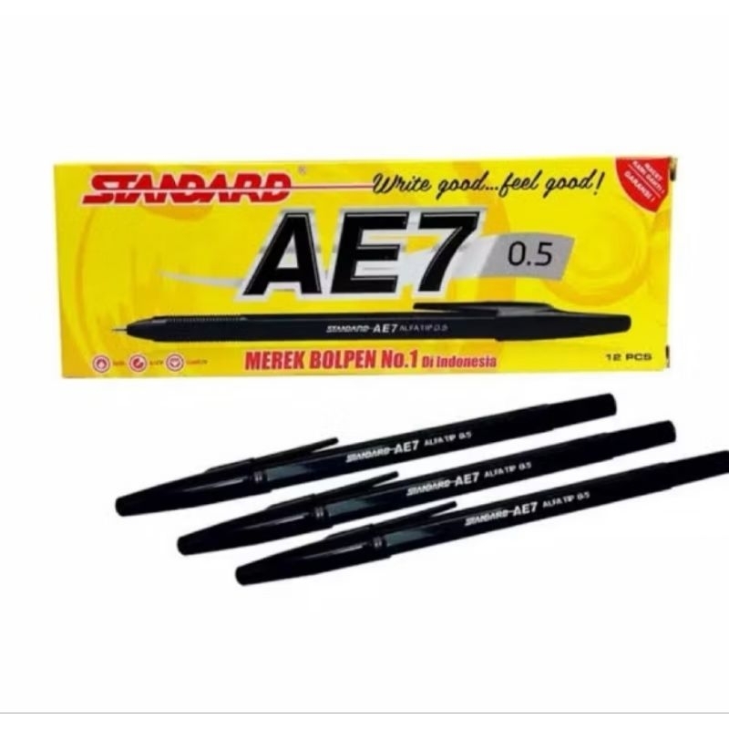 

PEN STANDARD AE7 BLACK BOX (ISI 12 PCS)