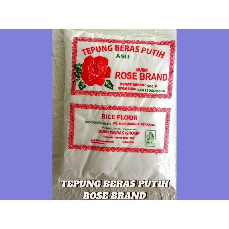 

Tepung beras Rose Brand kemasan 500 gr