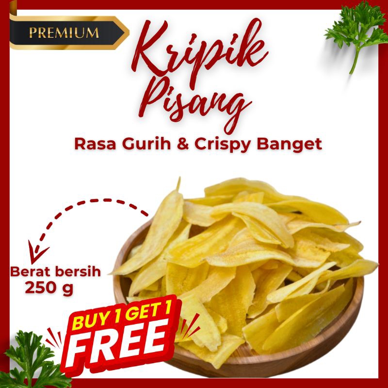 

Keripik pisang 250gr / kripik pisang asin gurih 250gr