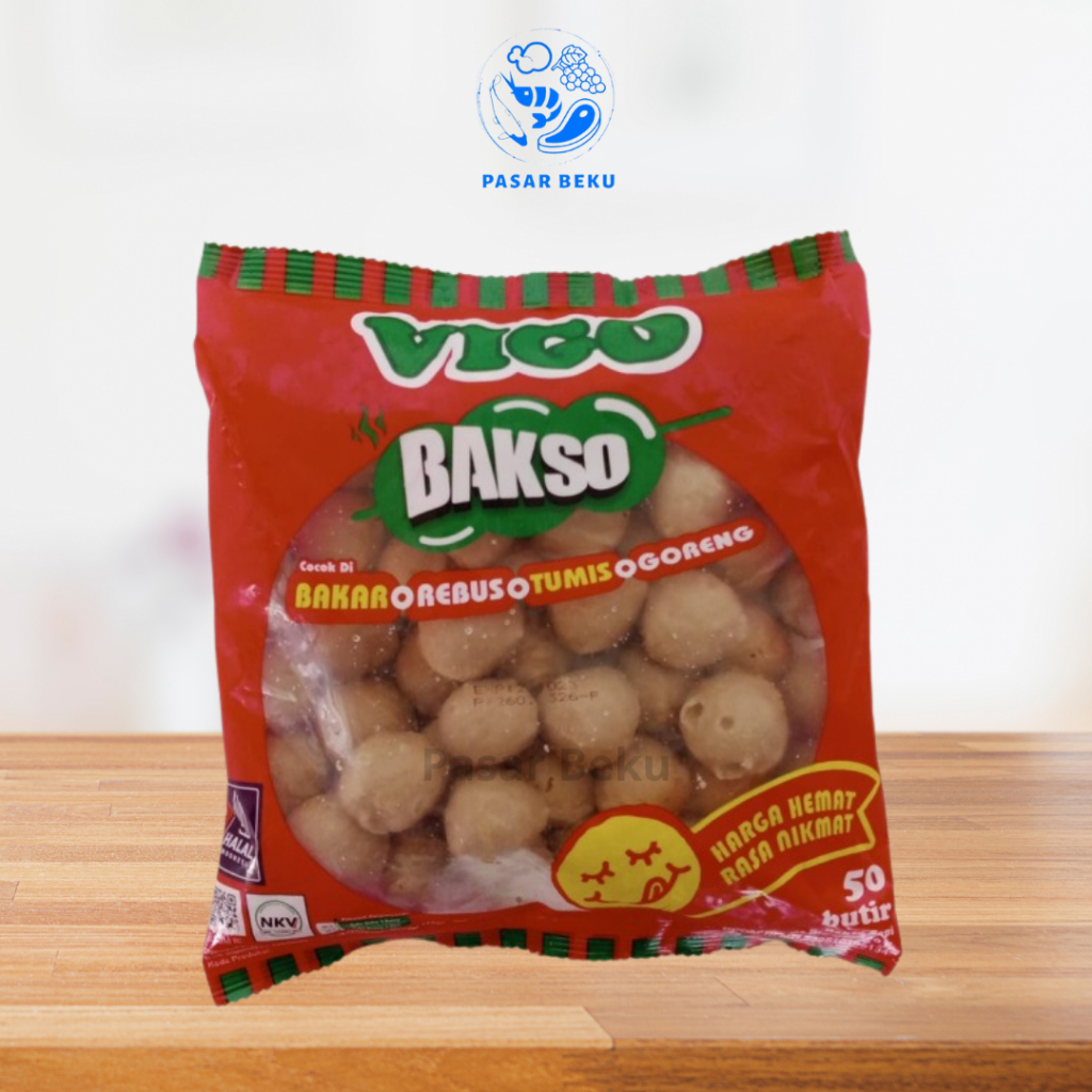 

Vigo Bakso Sapi 500gr Murah Berkualitas Frozen Food Pasar Beku Padang