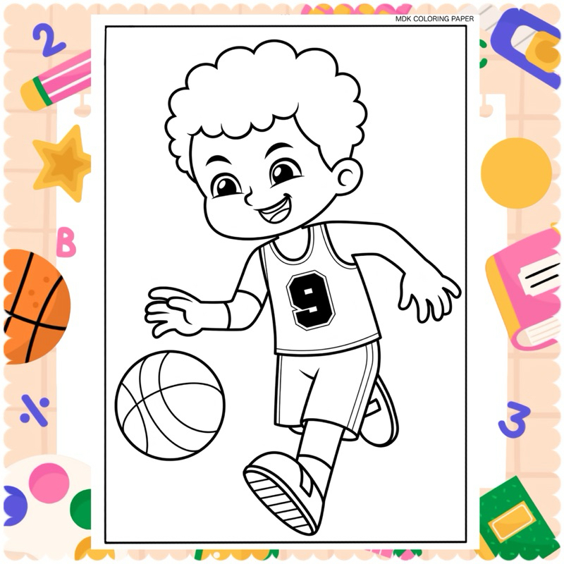 

MDK - Kertas Mewarnai MACAM OLAHRAGA / Lembar & Kertas Mewarnai anak