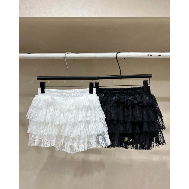 SK71 VSHOP cute lace skort