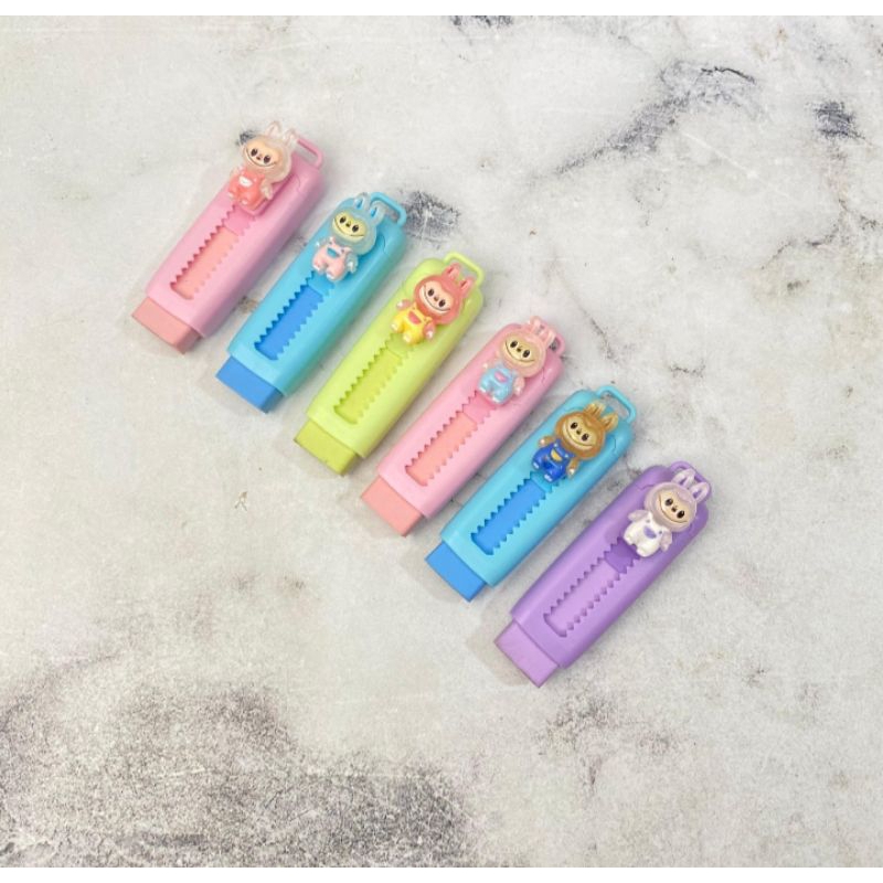 

Penghapus Model Cutter Labubu Penghapus Dorong Penghapus Lucu Unik Termurah