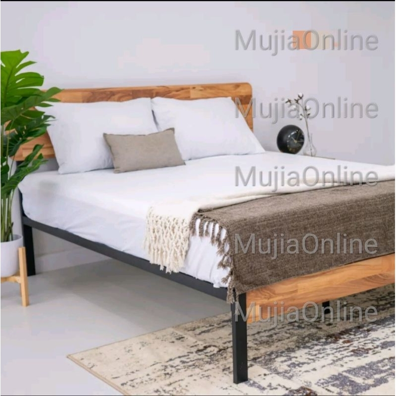 140/160/180x200cm RANJANG MODERN BESI COSTUM UKURAN DAN MODEL MINIMALIS