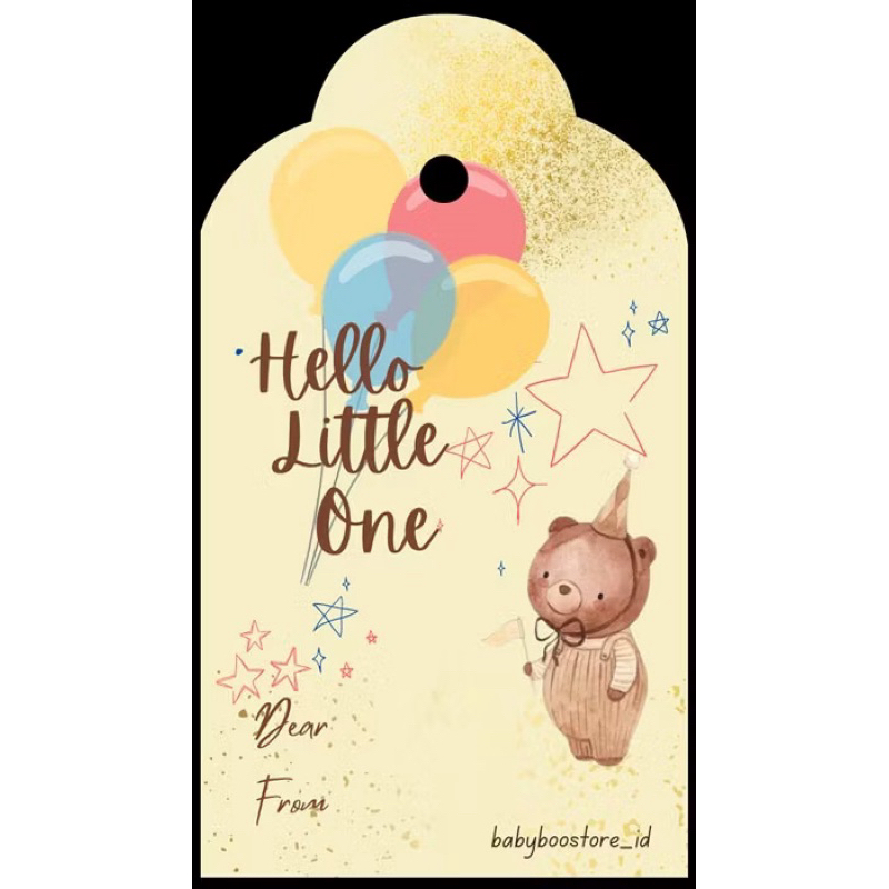 Tag Ucapan Hampers Kado Bayi |Hampers Newborn Baby Unisex |Hadiah Lahiran Bayi