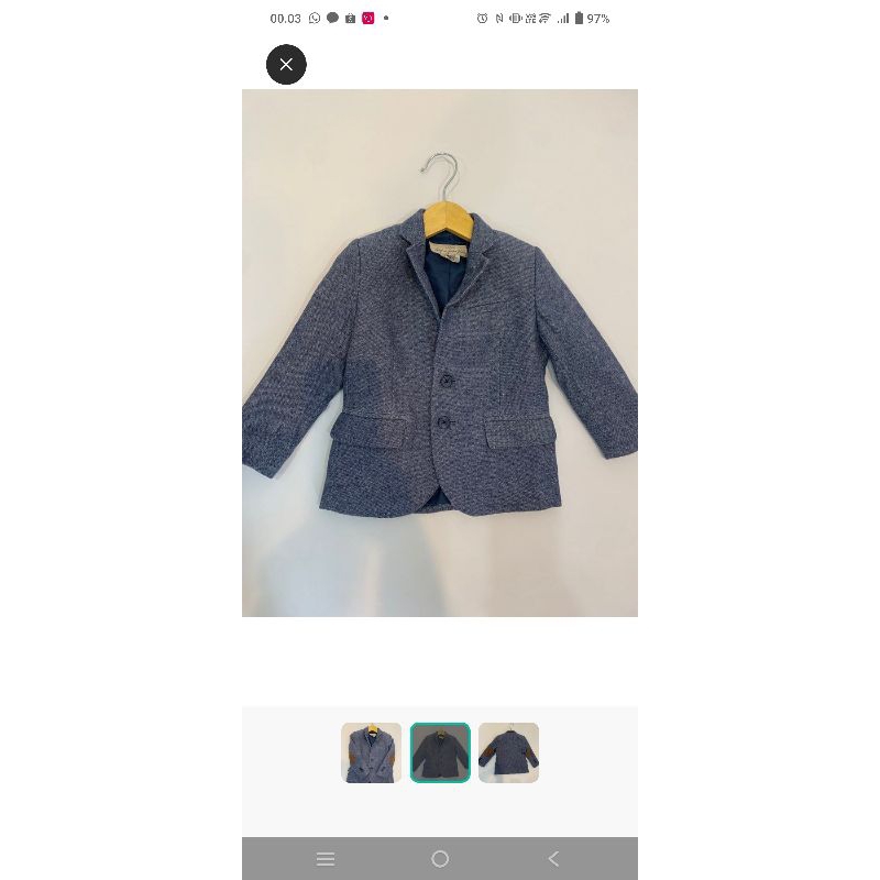 jas toddler jas anak laki laki preloved blazer anak