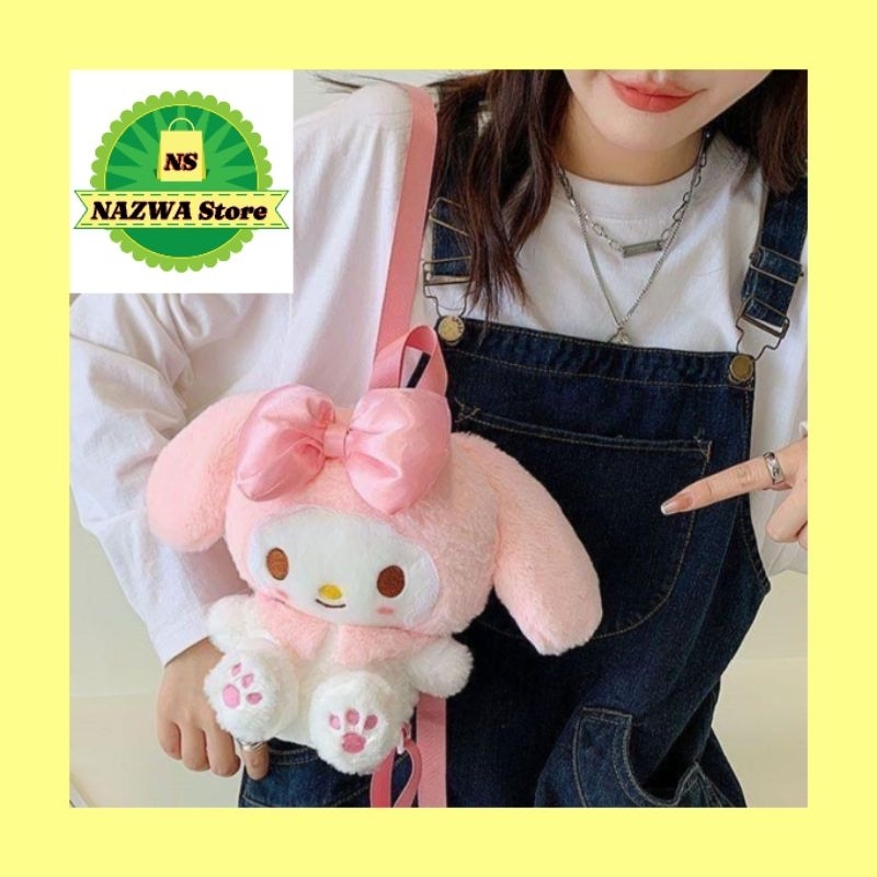 PROMO Tas Ransel Boneka Gendong Melody Putih Cinamo Anak dan Wanita Dewasa terbaru kado ulang tahun 