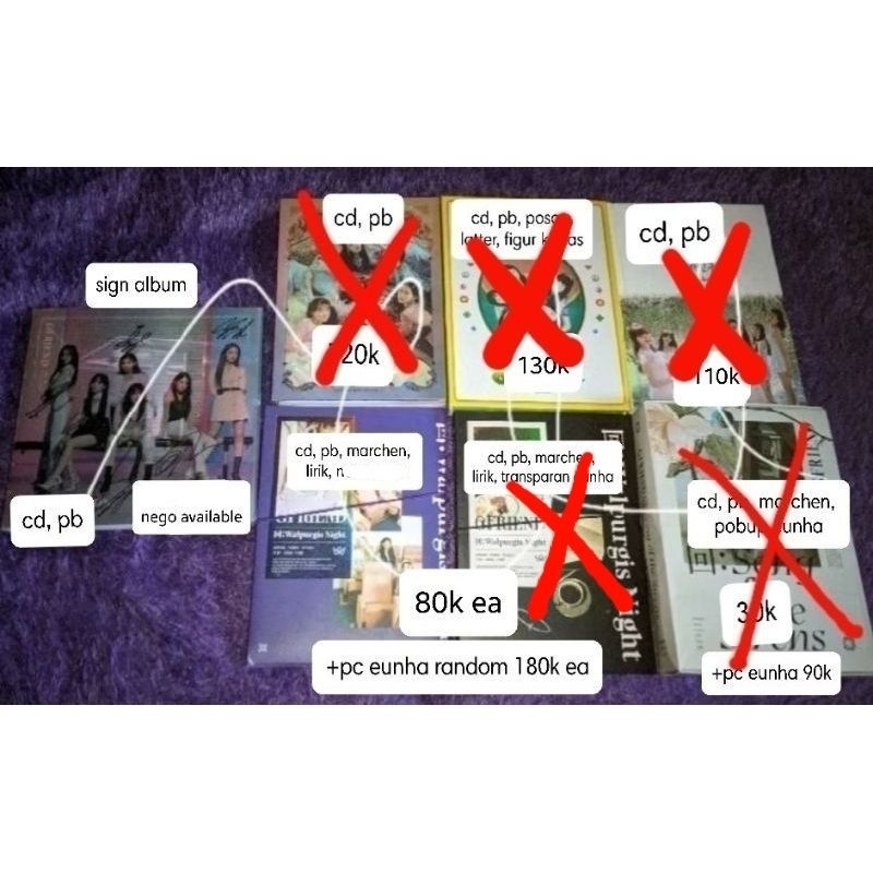 ALBUM ONLY GFRIEND FEVER LOL WN