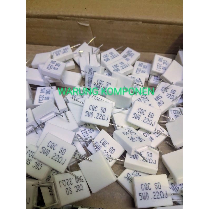 RASISTOR NOBEL 5W.0,22 NOBEL 0,1 GEPENG.1BIJI