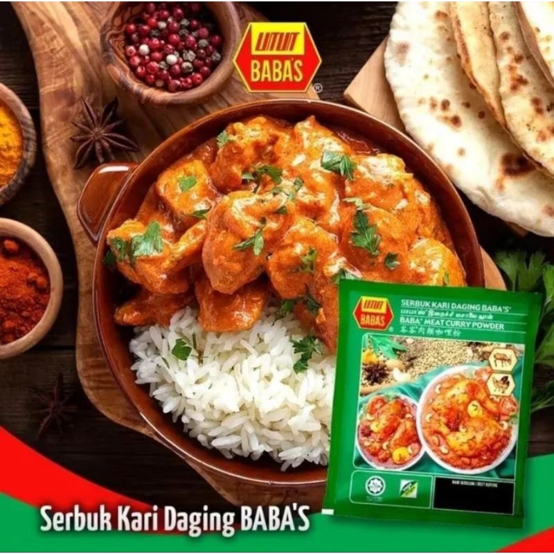 

Babas Meat Curry Powder 250gr ♧ Bumbu Kari Daging Ikan