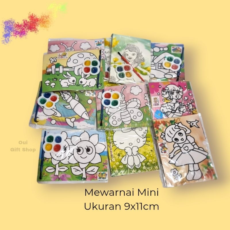 

Cat Air Mini / Mewarnai Mini / Mewarnai Buat Anak / Souvenir Ulang Tahun Anak / Souvenir Cat Air