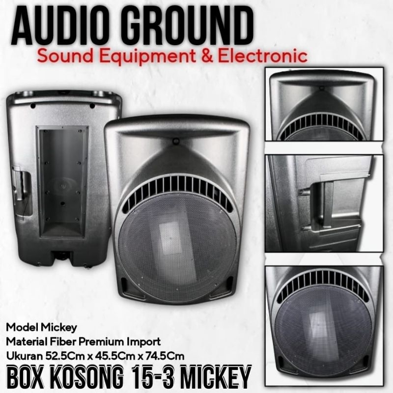 BOX SPEAKER 15" FIBER 15-3 MODEL MICKEY ORIGINAL PRODUCT