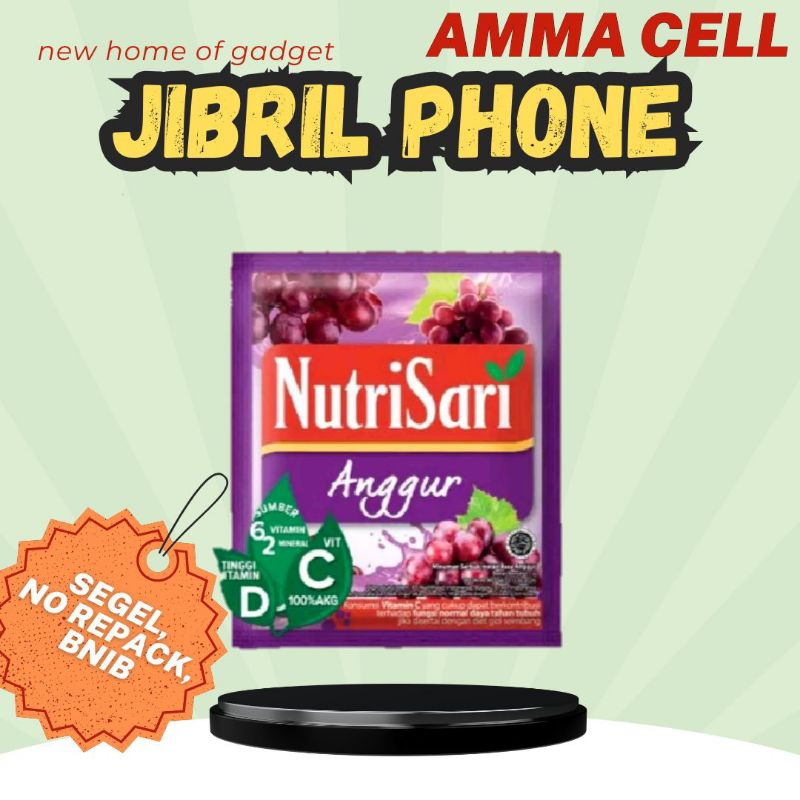

Nutrisari 13gr ANGGUR | 1 renceng 10 sachet