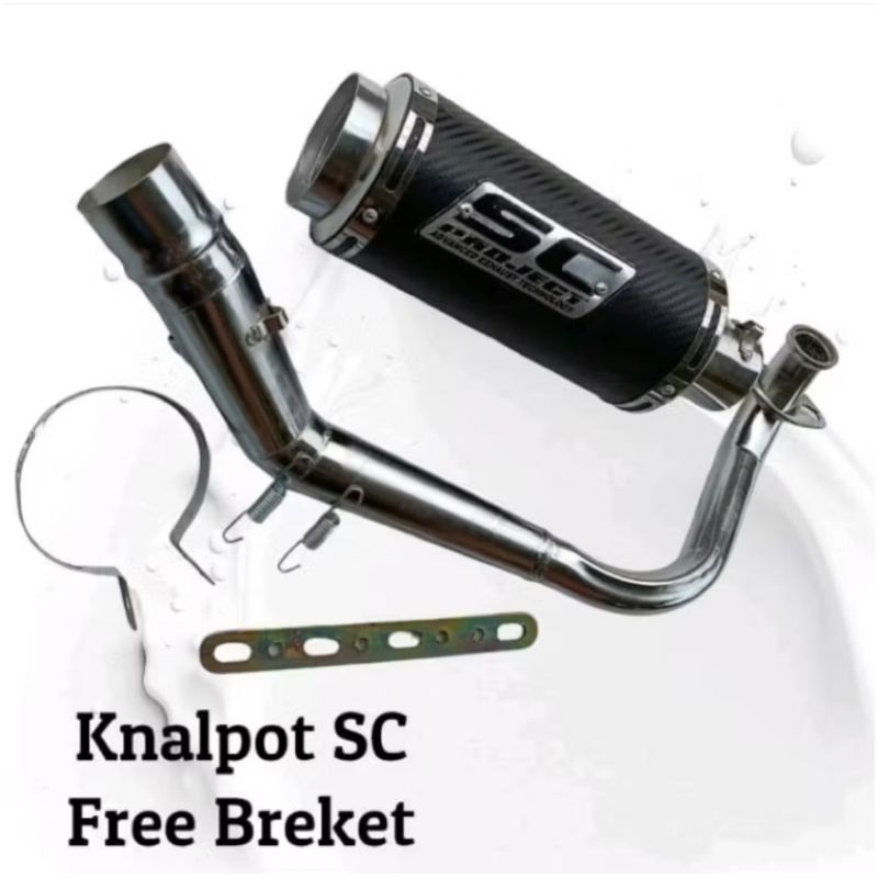 Knalpot SC PROJECT Motor Free Breket BEAT MIO SCOOPY