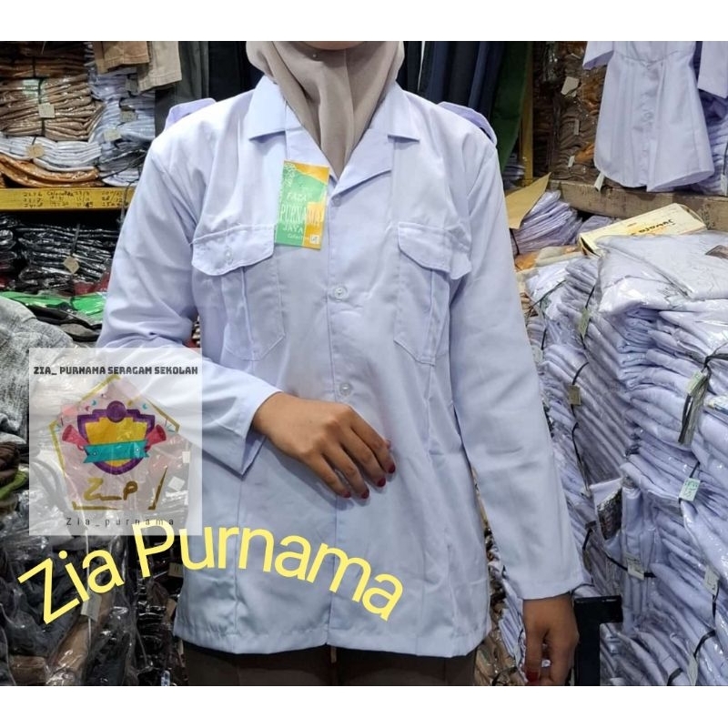 KEMEJA PDH KHUSUS WANITA GURU PNS  TANPA KOPEL