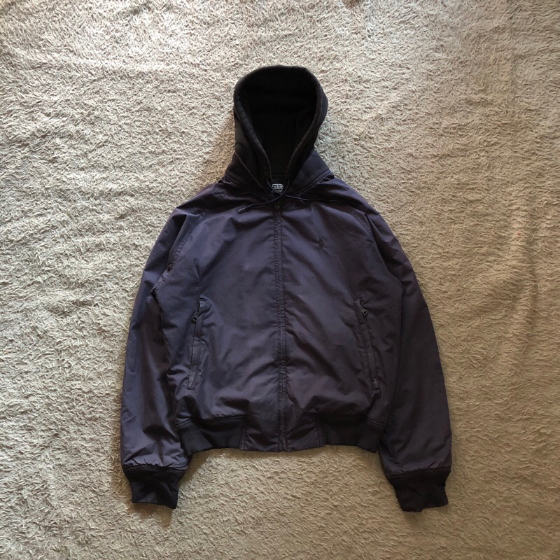 Polo Ralph Lauren Active Jacket Vintage Work Jacket Original Heavy Material Dark Navy  Size Small fi