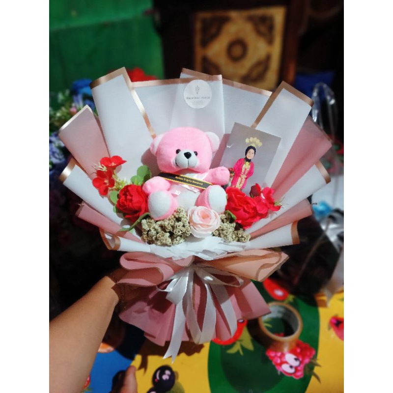 Buket Boneka dan foto