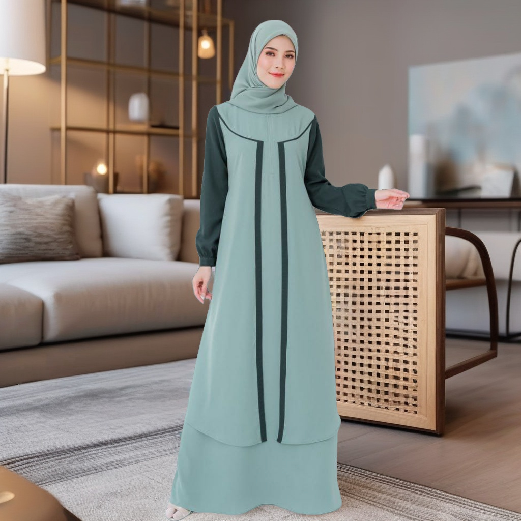GAMIS SEPLY MEYRA 209 SARIMBIT EKSIS 221 VERDANT GREEN