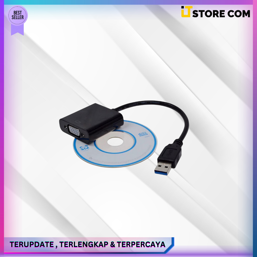 KONVERTER / CONVERTER USB TO VGA / KABEL USB TO VGA