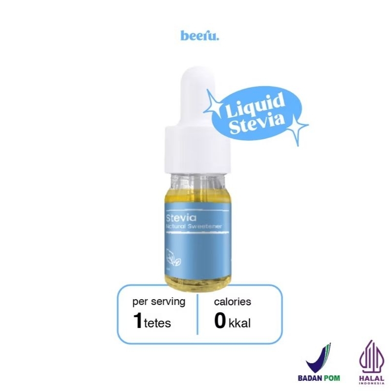 

Beeru Stevia Natural Sweetener Gula 0 Kalori - 5 ml