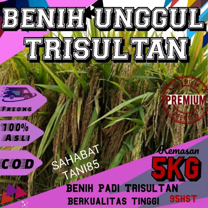 benih bibit padi unggul TRISULTAN SUPER 5kg