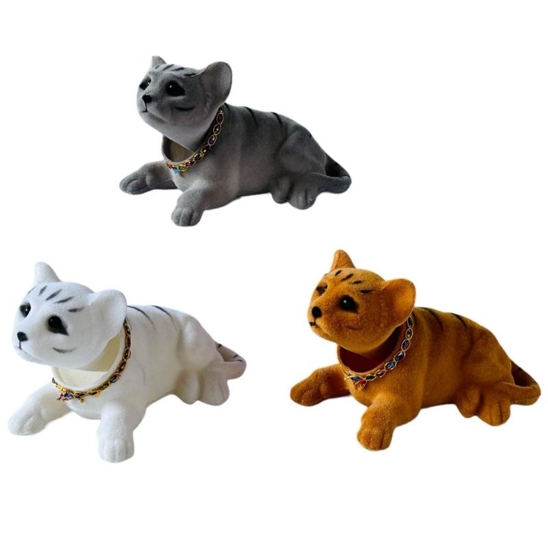 Pajangan Mobil Boneka  KUCING & ANJING  Goyang Hiasan -Goyang Lucu