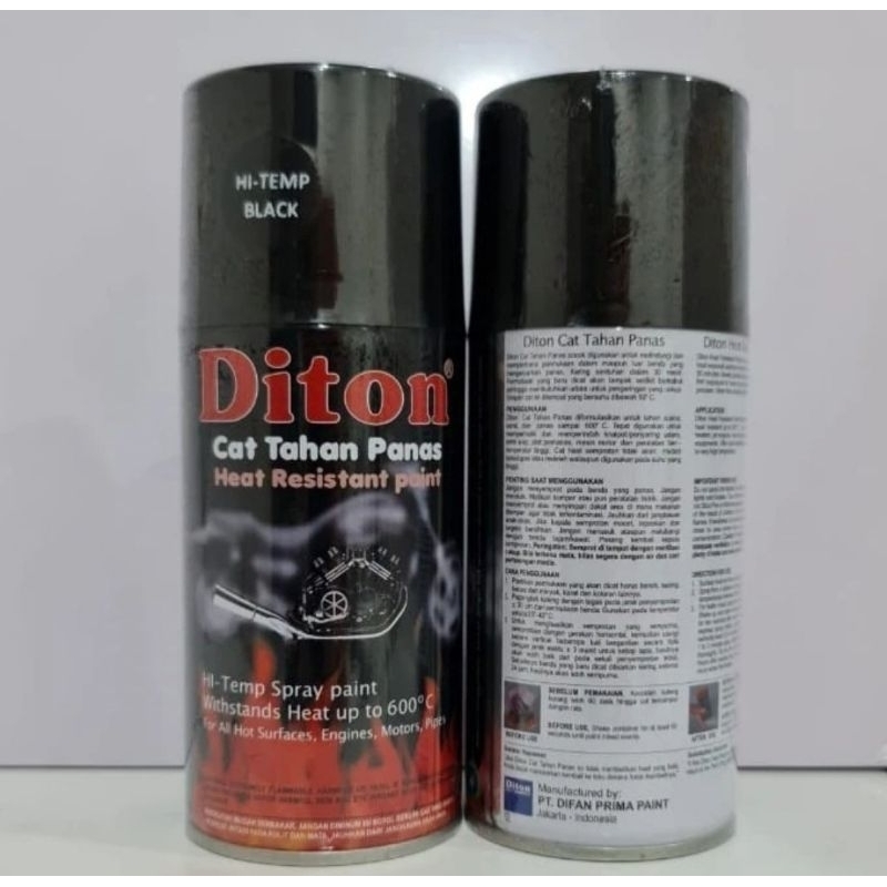 Diton Hi Temp black(cat knalpot motor)