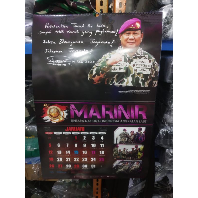 

Kalender Dinding Marinir Tahun 2025