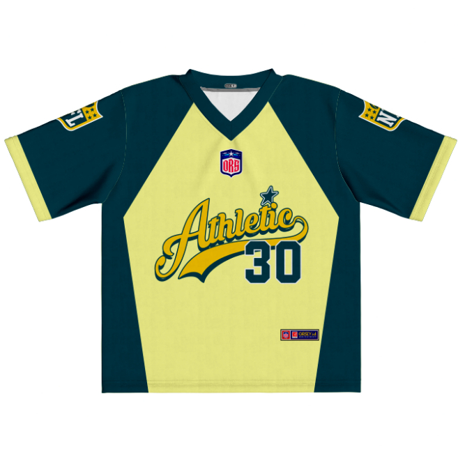 OUR JERSEY  / JERSEY YELLOW GREEN 30/ Jersey Streetwear / Jersey Vintage / Retro / Jersey Hockey / J