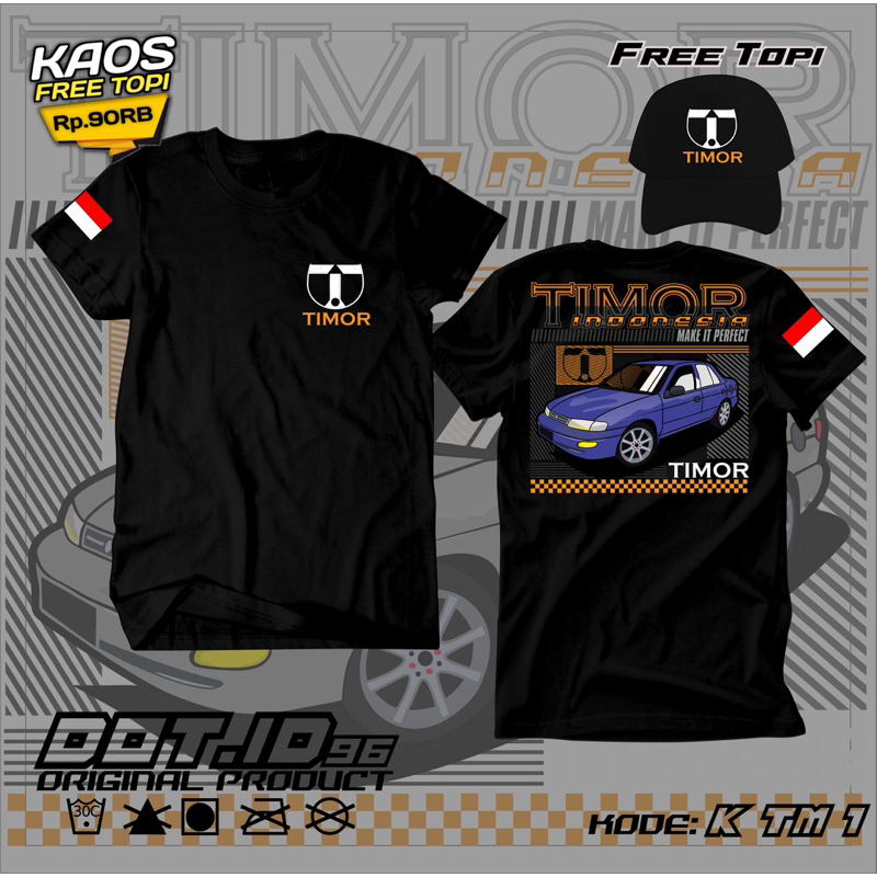 KAOS TIMOR FREE TOPI BAJU TIMOR GRATIS TOPI PRIA SIMPLE