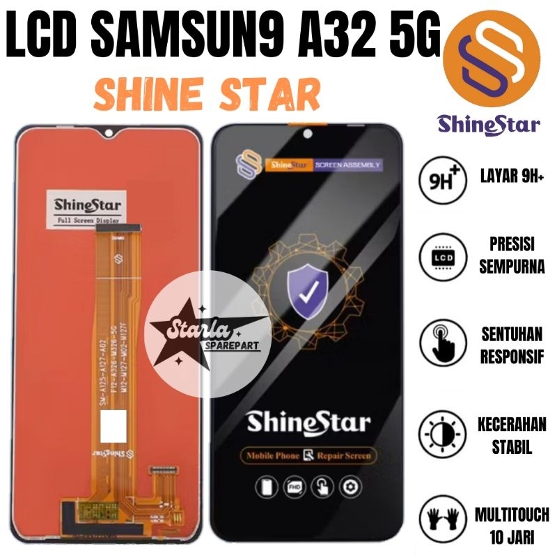 LCD TOUCHSCREEN SAMSUNG A32 5G ORIGINAL SHINE STAR GRATIS LEM DAN OBENG