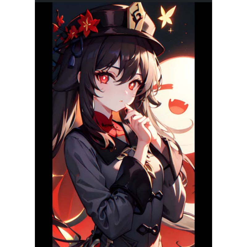 kostum cosplay hu tao fullset preloved