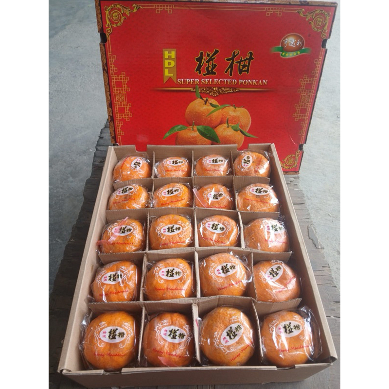 

Jeruk Mandarin PONKAM HDL YUJI 40s giftpack CNY hampers imlek