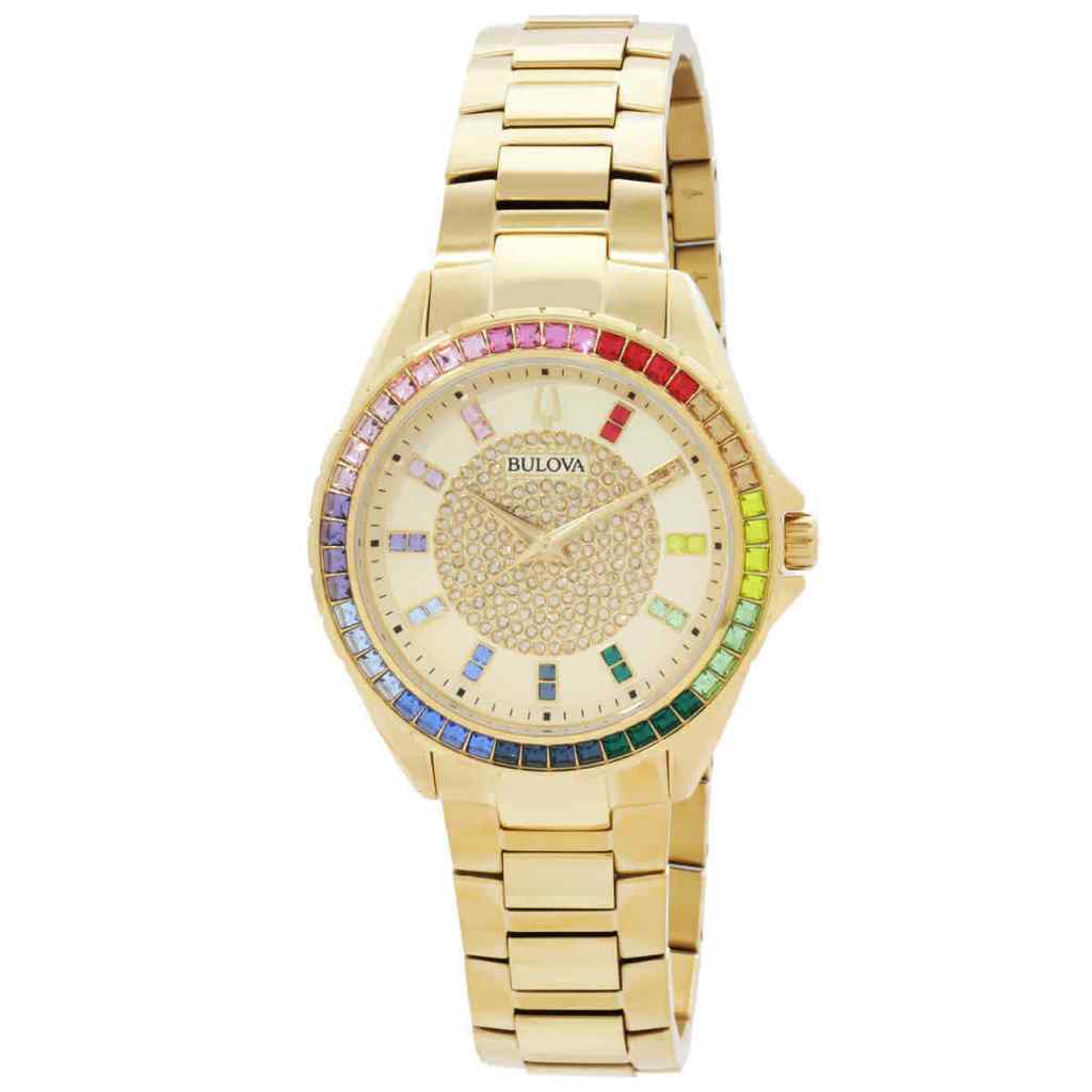 Bulova Phantom Quartz Crystal Champagne Dial Men's Watch 97A179