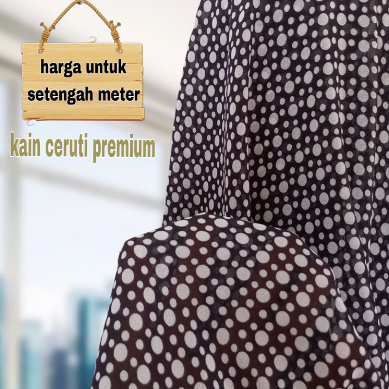kain ceruti premium motif polkadot