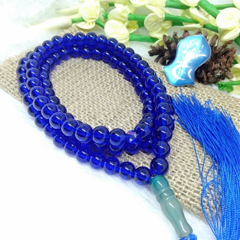 Tasbih Batu King Safir 99 butir 8mm