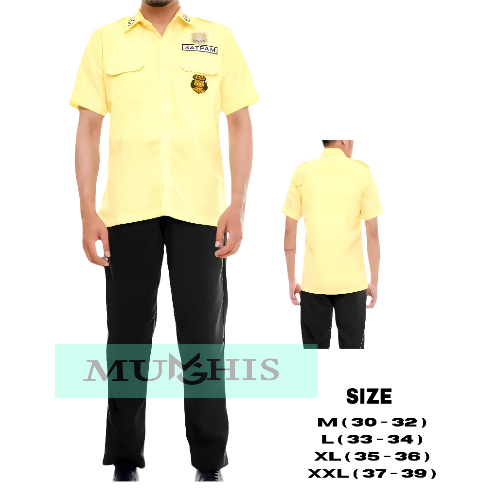SERAGAM PDL SATPAM SECURITY TERBARU|WARNA CREAM SERAGAM PDH