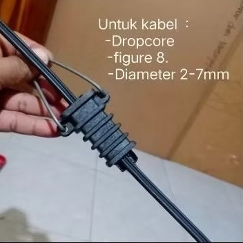 Klem/dead end kabel CCTV,FO5-7mm