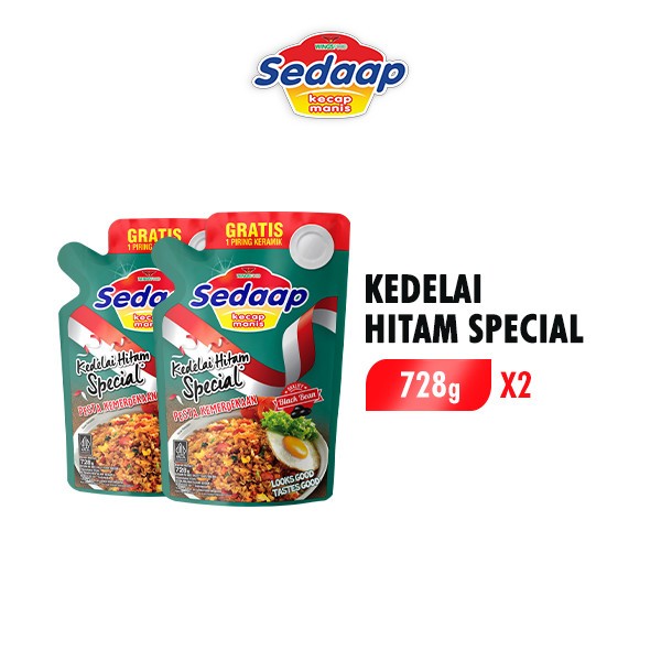 

[ Paket 2pcs ] Sedaap Kecap Manis Refill 728gr Kemasan Pouch