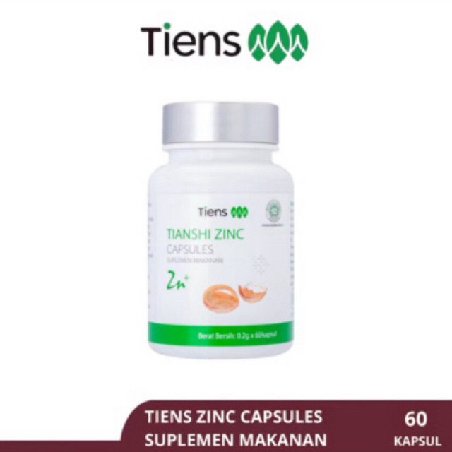 Tiens Tianshi Zinc Capsules Suplemen Makanan 60 Kapsul