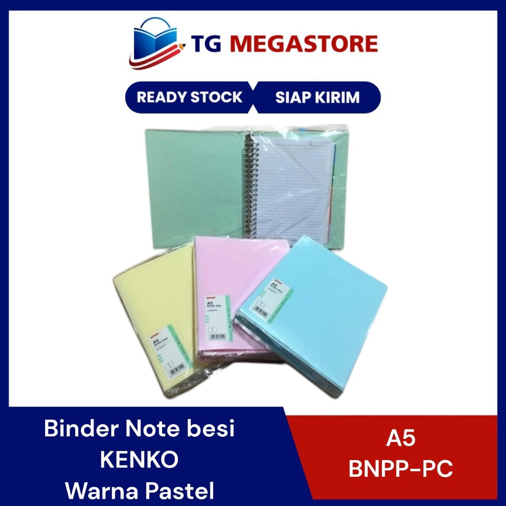 

Binder Note besi Kenko A5 - A5-BNPP-PC Warna Pastel